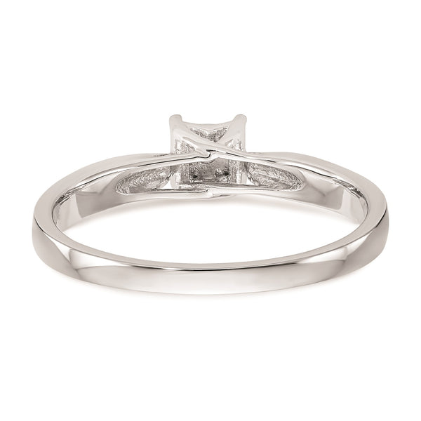 1/20 CTW Diamond Promise Ring in 14KT White Gold; Size 7